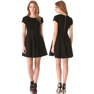 Parker ‘Tara’ Stretch Fit and Flare Black Dress